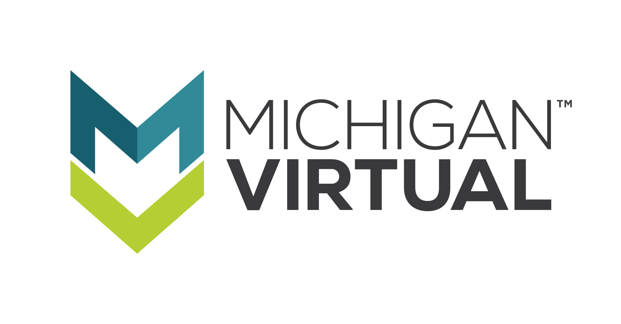 Michigan Virtual Logo (Horizontal Stacked)